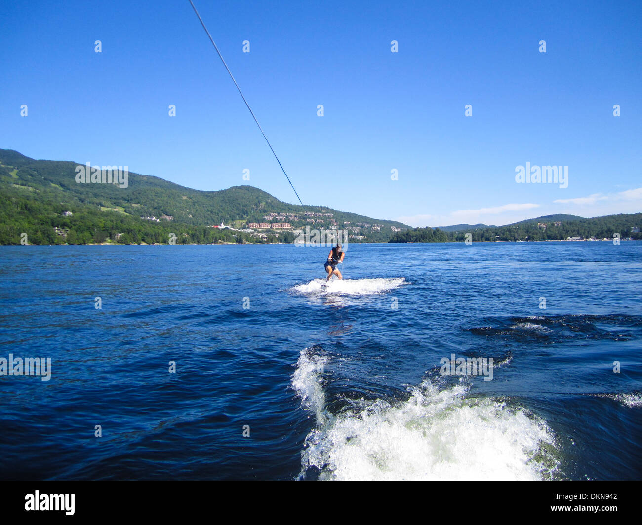 Young male water skier Stock Photo