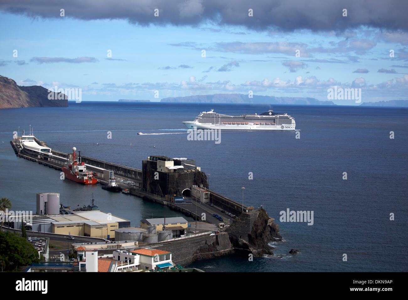 Madeira, Funchal, cruise ship, port Stock Photo