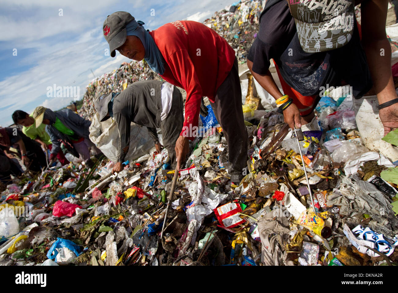 A dumpsite known as Inayawan Landfill site,Cebu City,Philippines Stock Photo