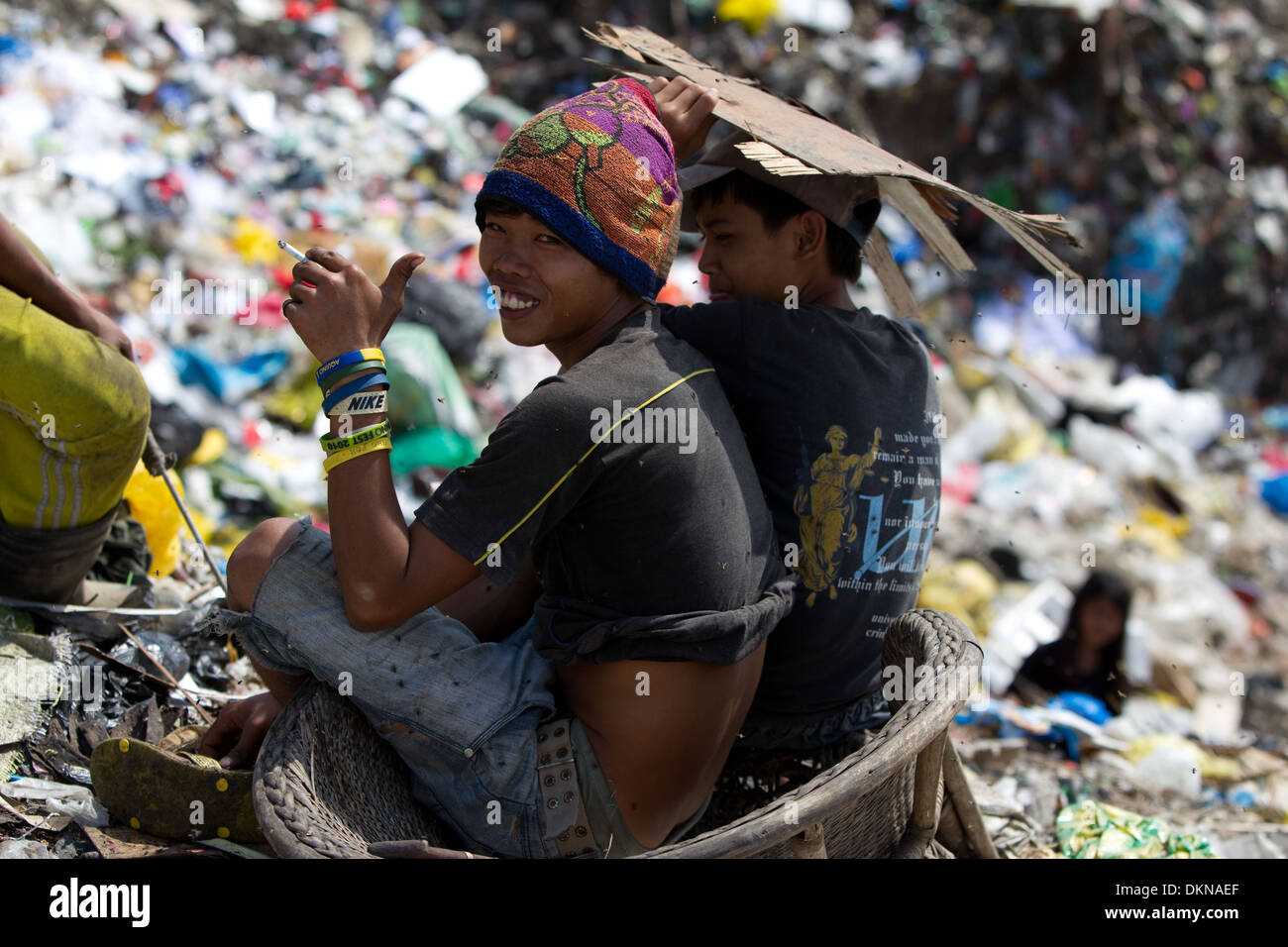 Inayawan Landfill waste site,Cebu City,Philippines Stock Photo