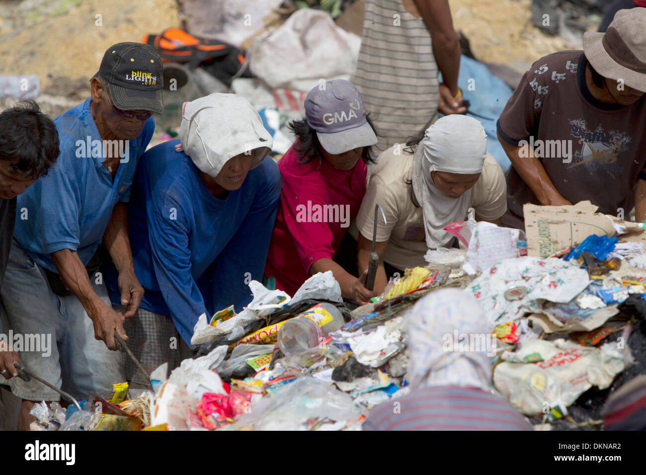 Inayawan Landfill waste site,Cebu City,Philippines Stock Photo