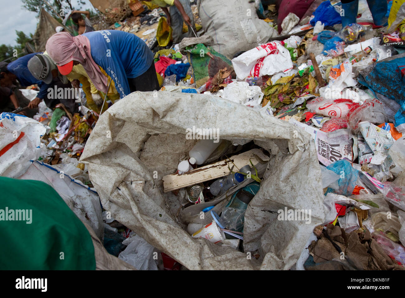 Inayawan Landfill waste site,Cebu City,Philippines Stock Photo