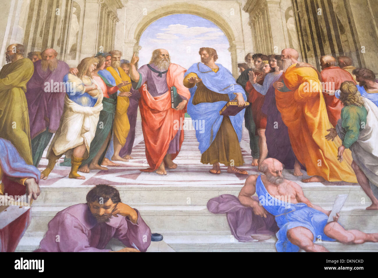 The School of Athens, Room of the signature,the Raphael Rooms,Raphael Stock Photo