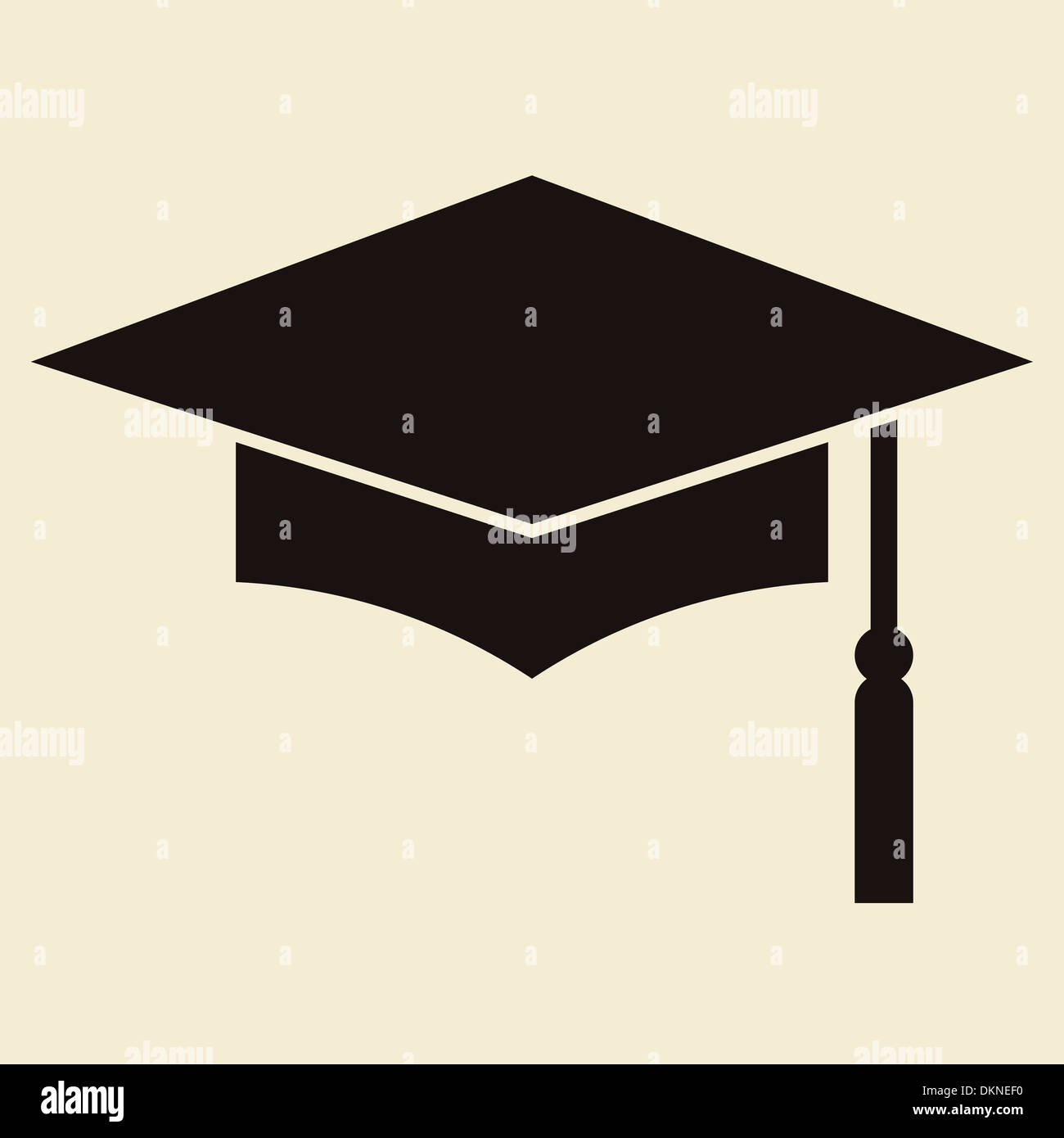 Mortar Board or Graduation Cap, Education symbol Stock Photo - Alamy