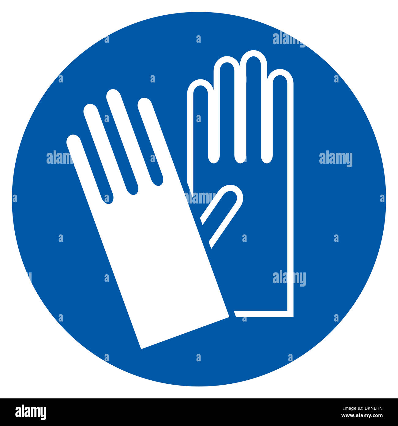 Wear Gloves Safety Sign, Warning Sign Stock Photo Alamy