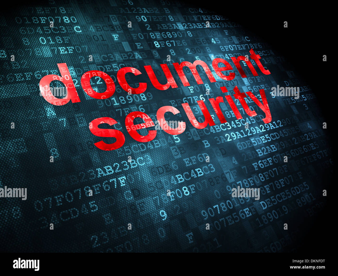 Safety concept Document Security on digital background Stock Photo Alamy