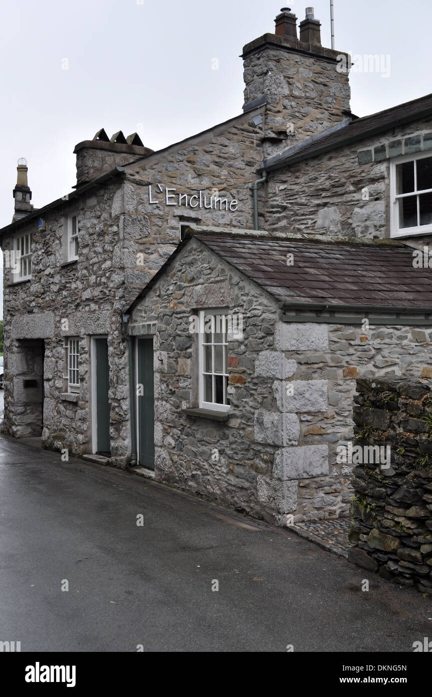 Two Michelin starred L'enclume restaurant, run by Simon Rogan and awarded best in the UK by the Good Food Guide Stock Photo