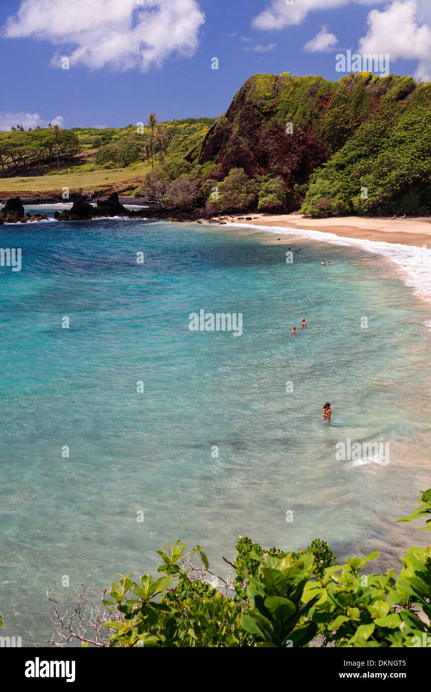 USA, Hawaii, Maui, Road to Hana, coastal landscape near Keanae Peninsula Stock Photo