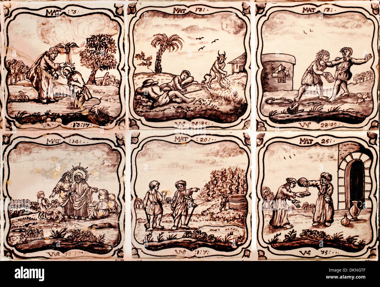 Bible Christian tile tiles 1653-1773 Netherlands Holland Museum Stock ...
