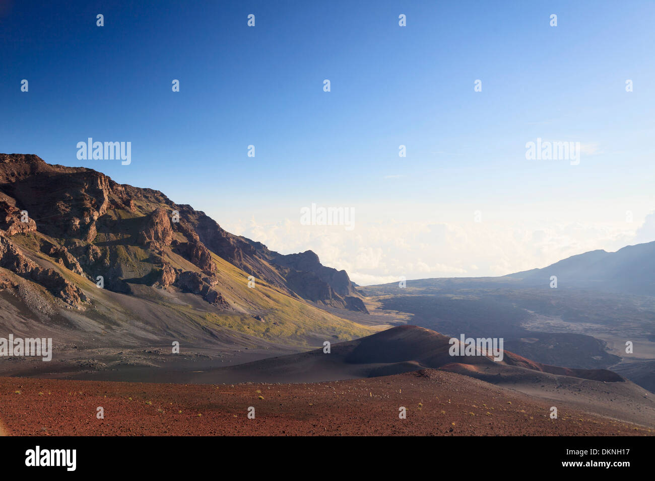 USA, Hawaii, Maui, Haleakala National Park, cinder cones inside Haleakala Caldera Stock Photo