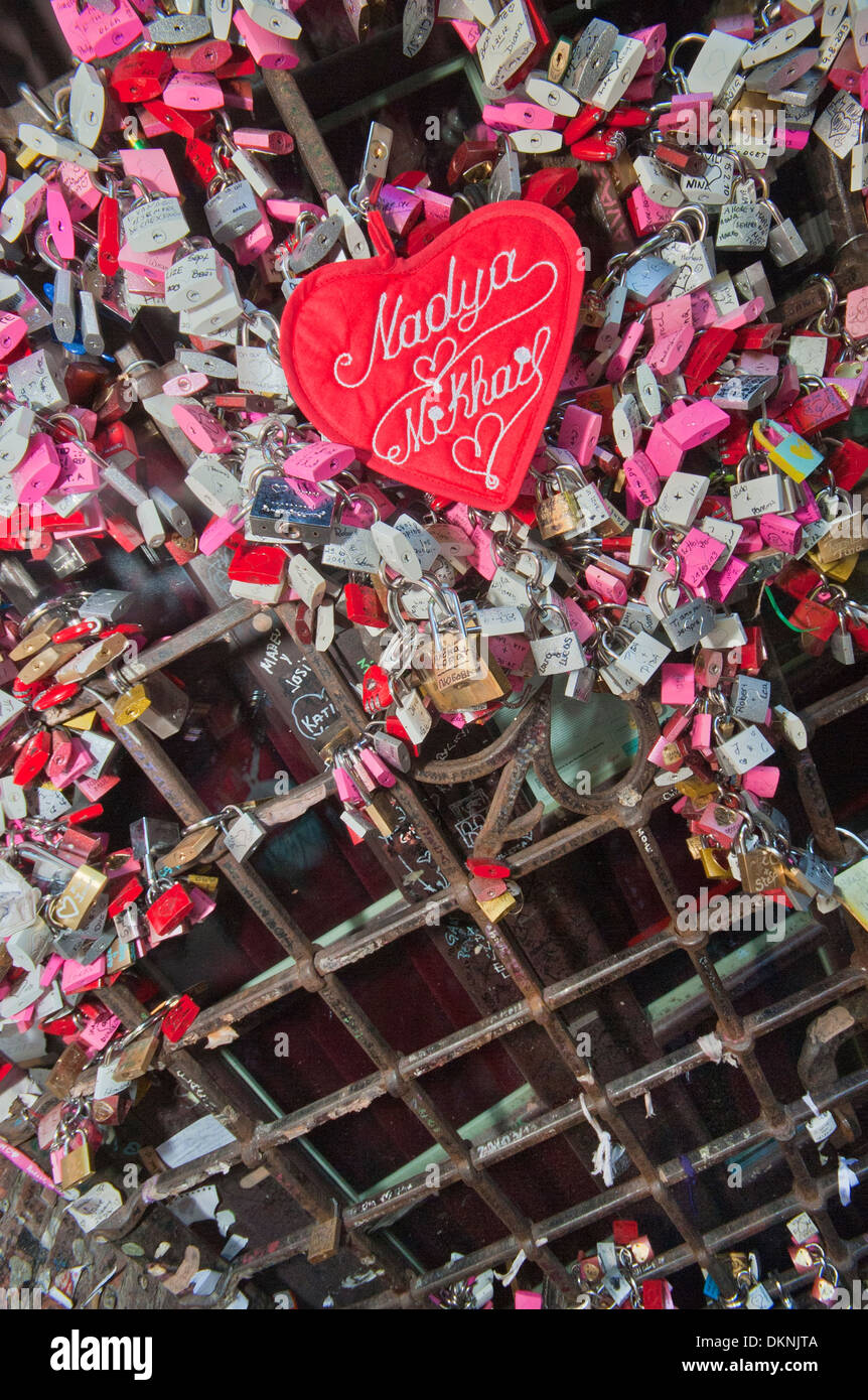 The Wall of Eternal Love Stock Photo