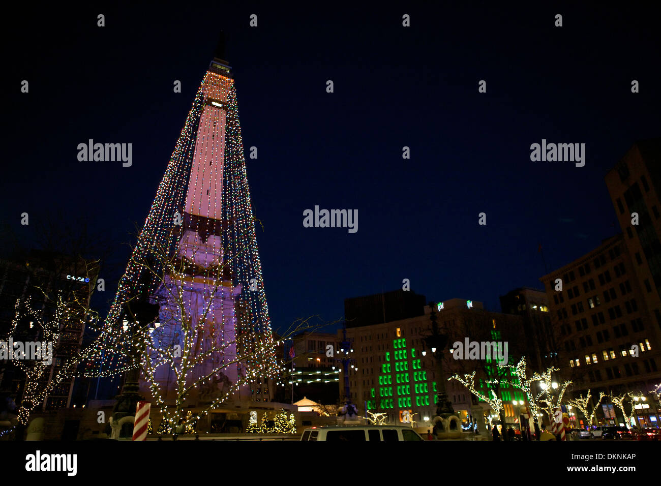 The Soldier and Sailor Monument in Downtown Indianapolis, Indiana