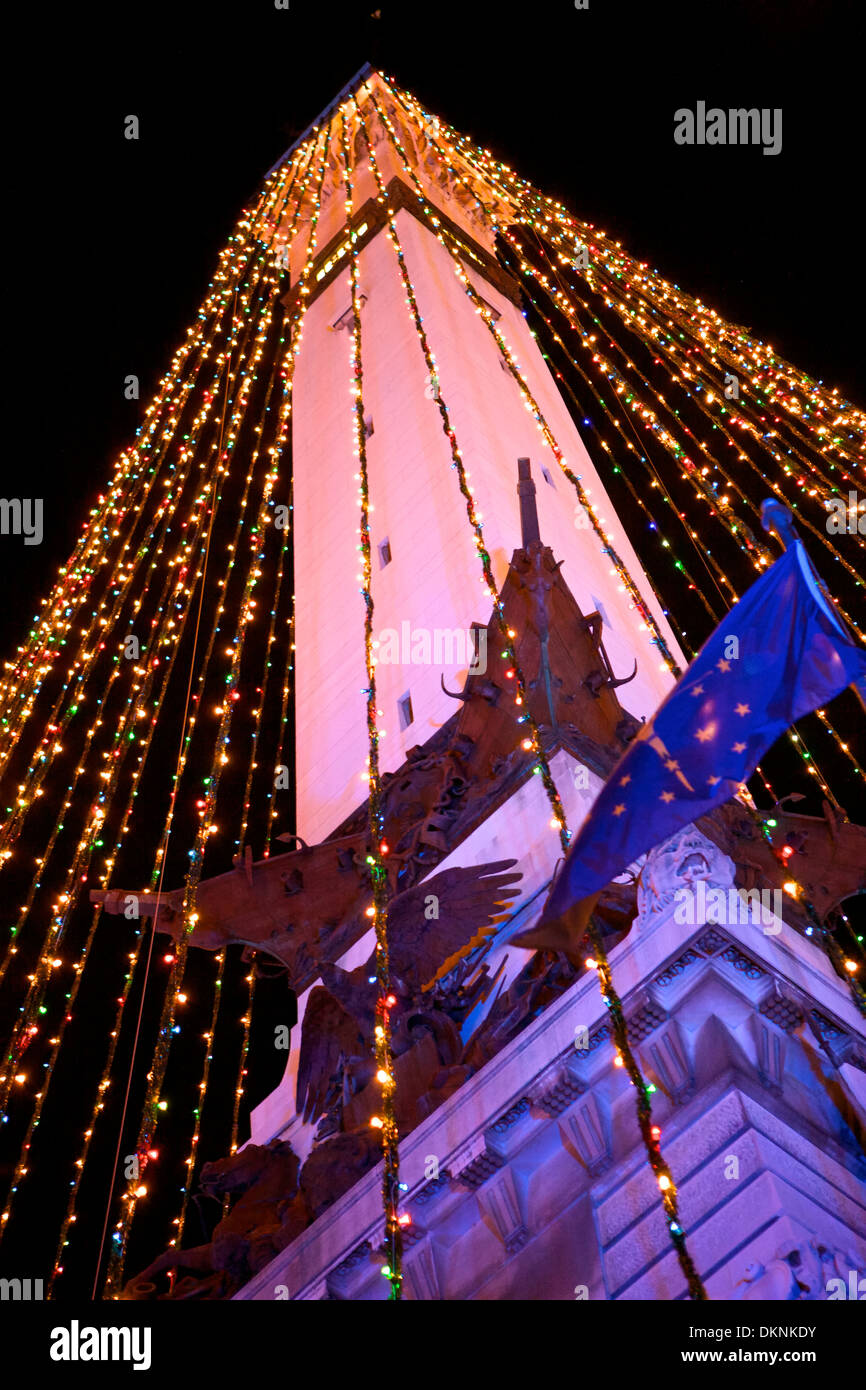 The Soldier and Sailor Monument in Downtown Indianapolis, Indiana