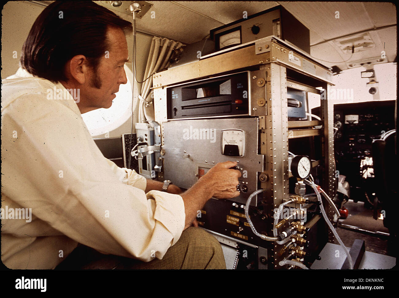 DR. JAMES N. PITTS, DIRECTOR OF AIR POLLUTION RESEARCH CENTER WITH