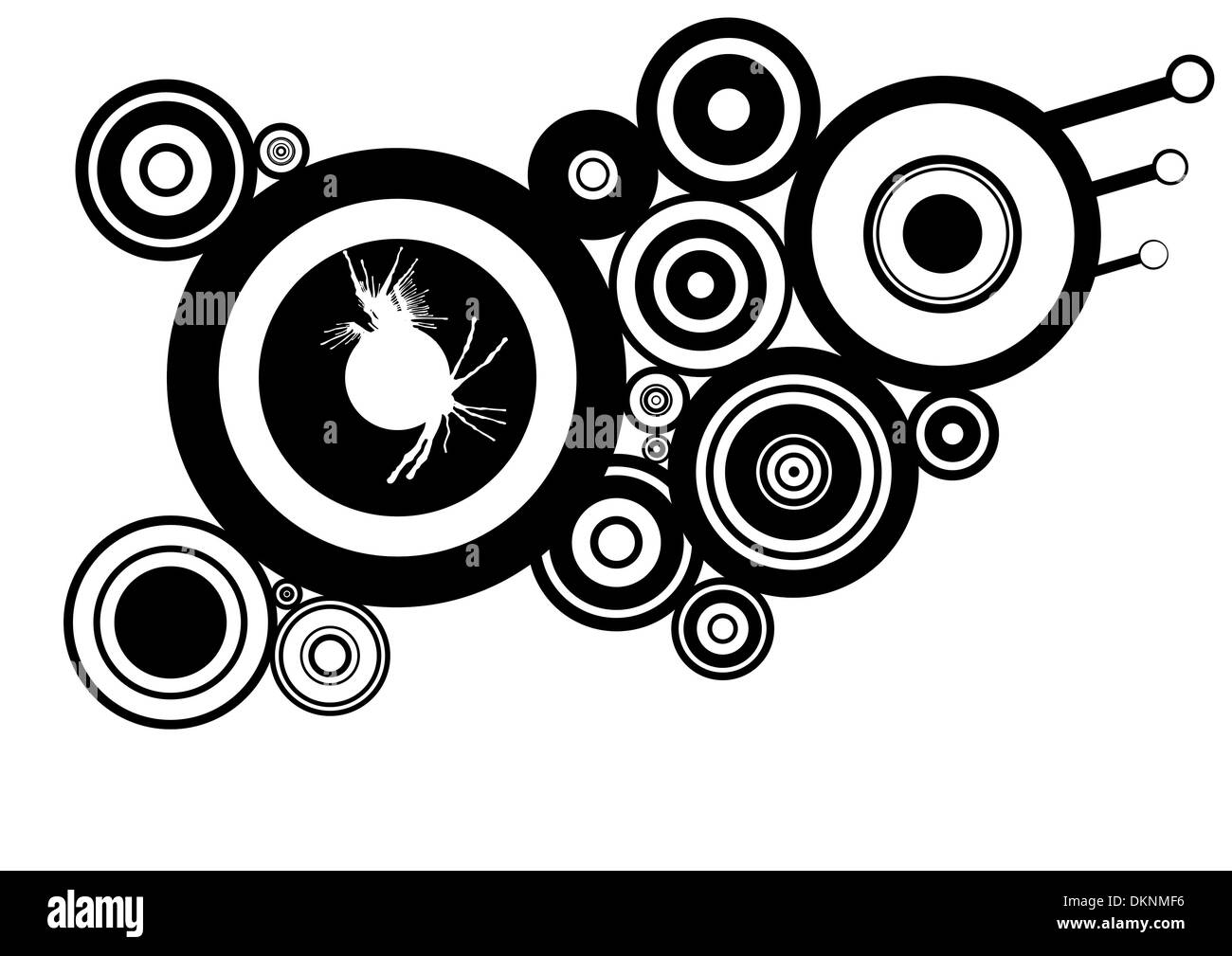 Retro illustration Black and White Stock Photos & Images - Alamy