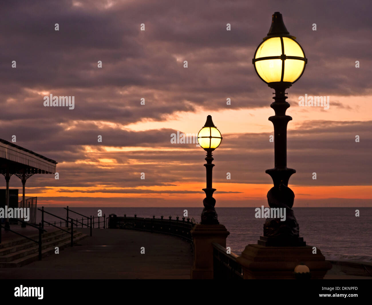 Margate promenade at sunset Stock Photo Alamy