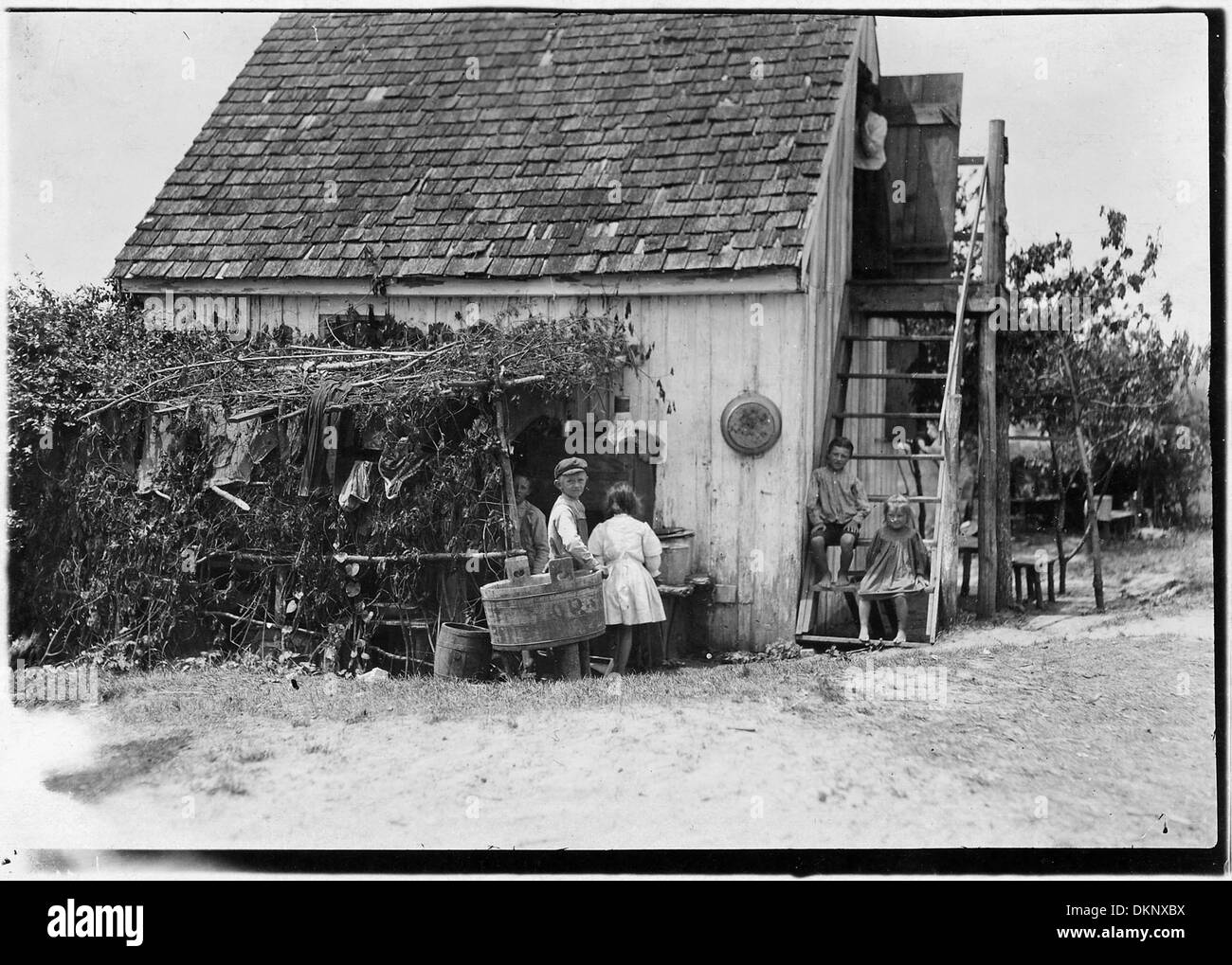 This description highlights the living conditions of families in basic ...