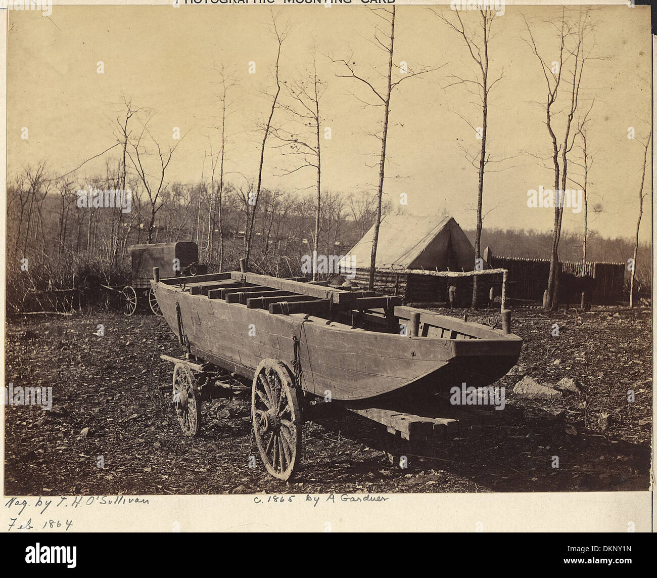 Virginia, Pontoon boat used by the Army of the Potomac 533332 Stock