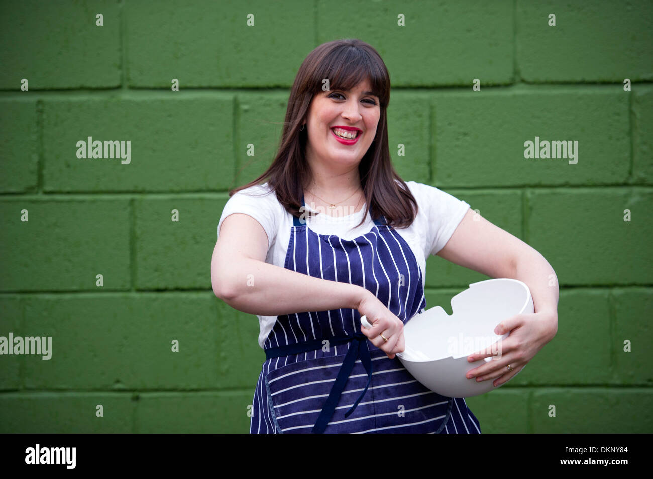 Beca Lyne-Perkis who was a contestant on the Great British Bake Off television series on BBC2. Stock Photo