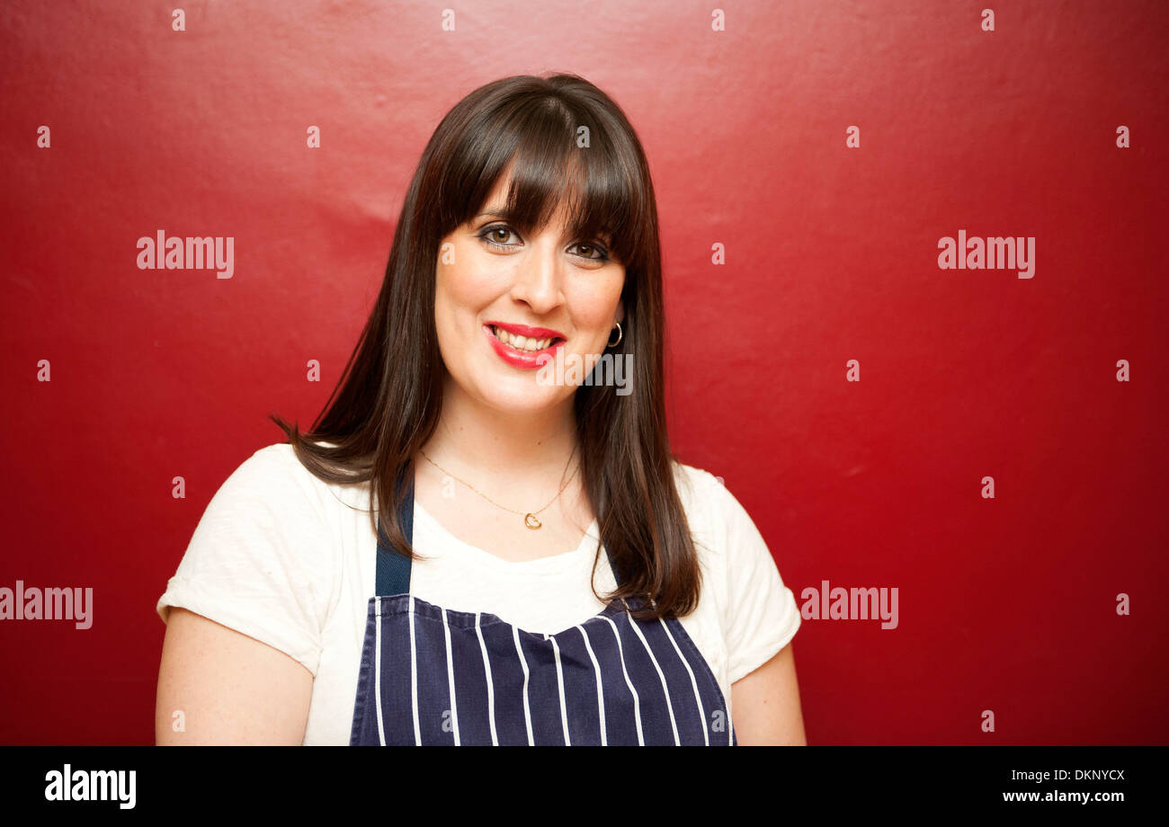 Beca Lyne-Perkis who was a contestant on the Great British Bake Off television series on BBC2. Stock Photo