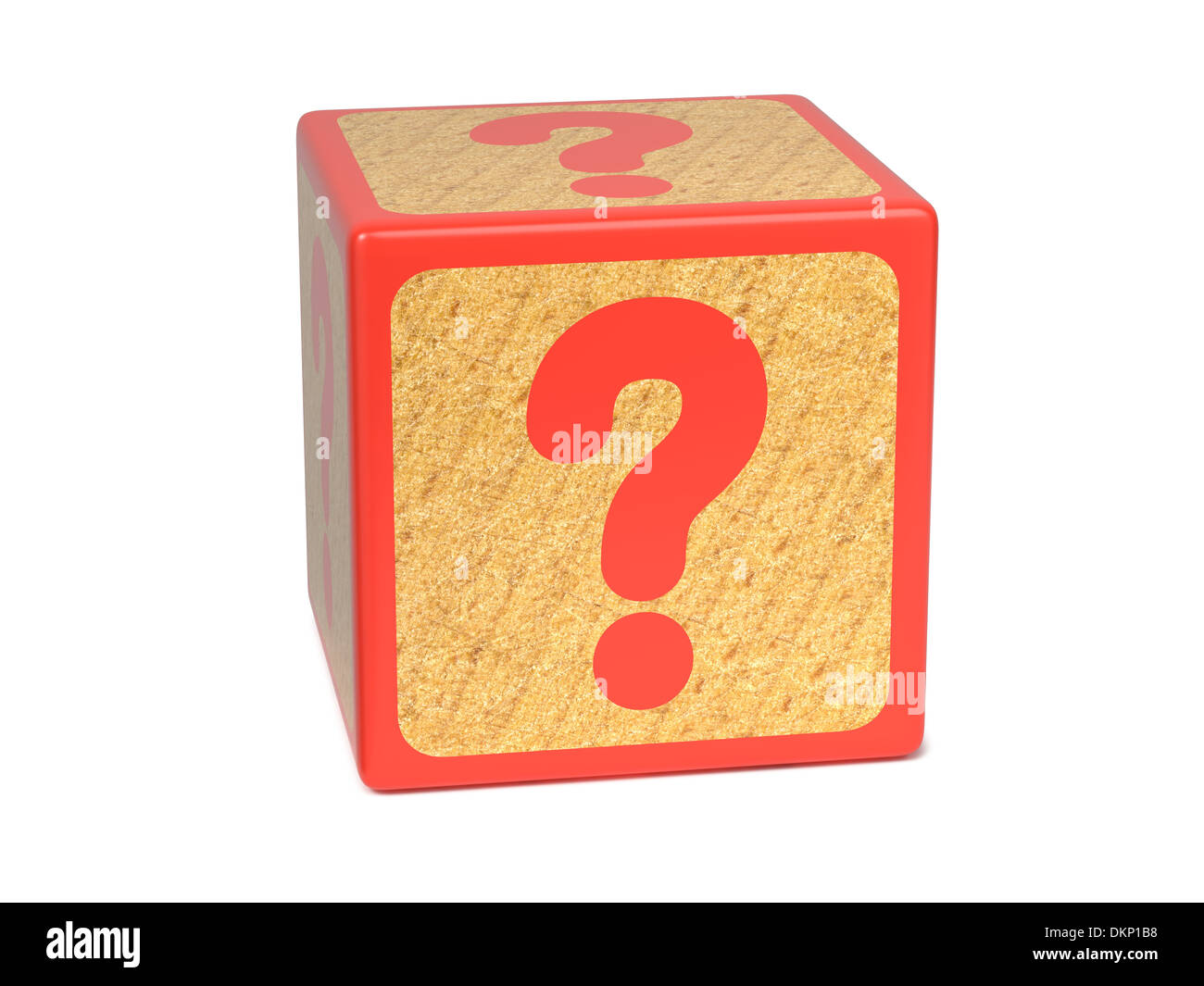 Question Mark - Childrens Alphabet Block Stock Photo - Alamy