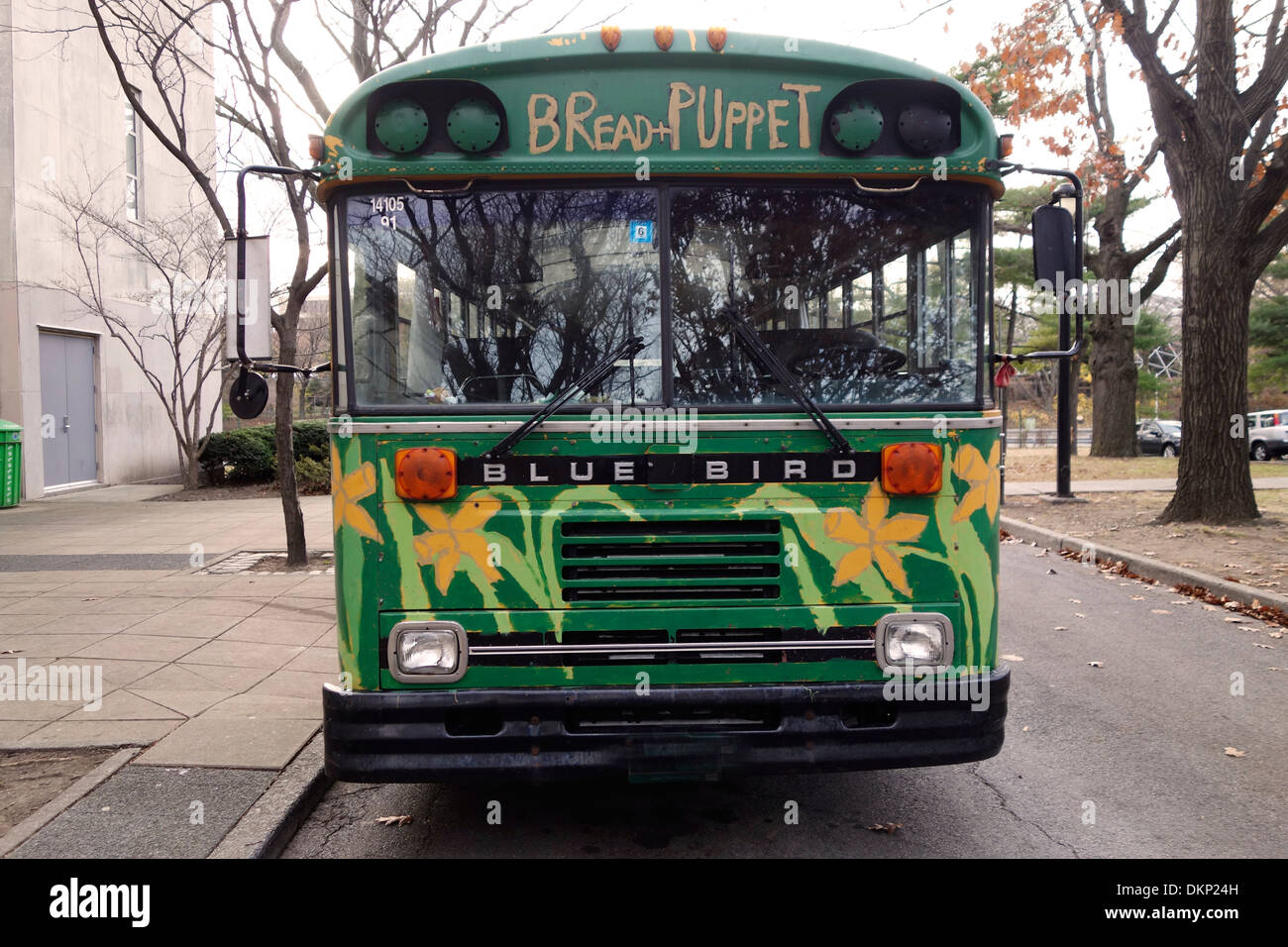 Bread & Puppet theater bus Stock Photo Alamy
