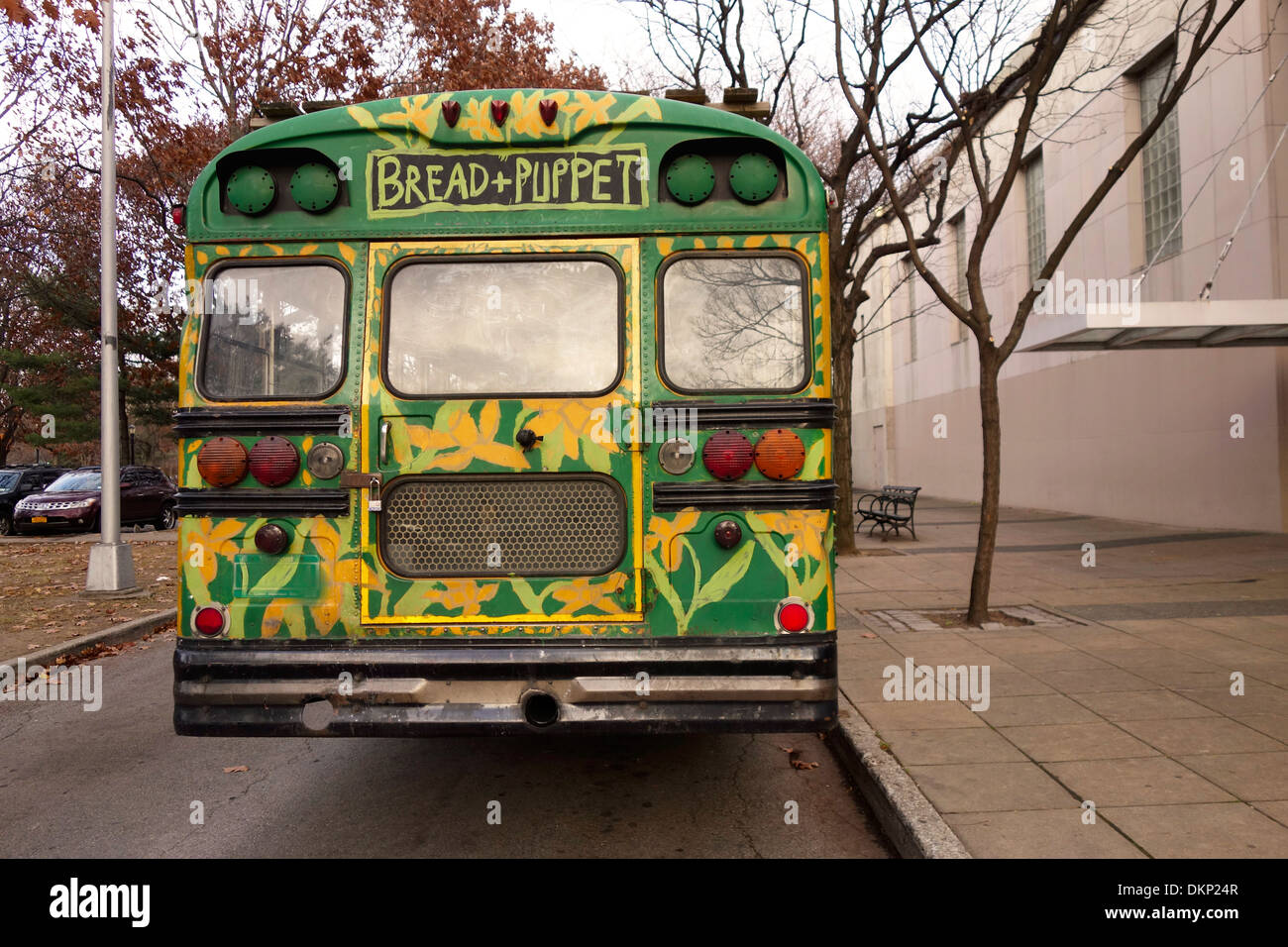 Bread & Puppet theater bus Stock Photo Alamy