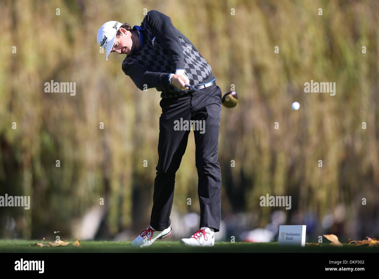 Thousand Oaks, California, USA. 7th Dec, 2013. 12/07/13 Thousand Oaks, CA: Keegan Bradley during the third round of the 2013 Northwestern Mutual World Challenge played at Sherwood Country Club. The yearly event benefits the Tiger Woods Foundation. © Michael Zito/Eclipse/ZUMAPRESS.com/Alamy Live News Stock Photo