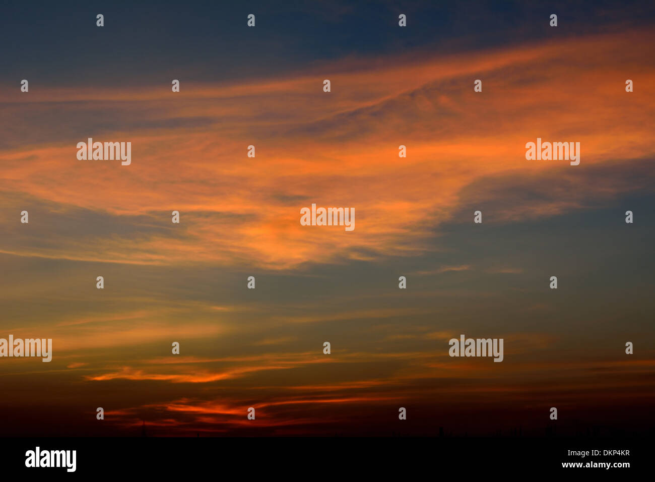 The Orange Sky Stock Photo