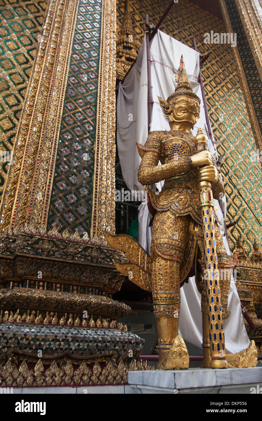 Statue in Grand Palace, Bangkok, Thailand. Stock Photo