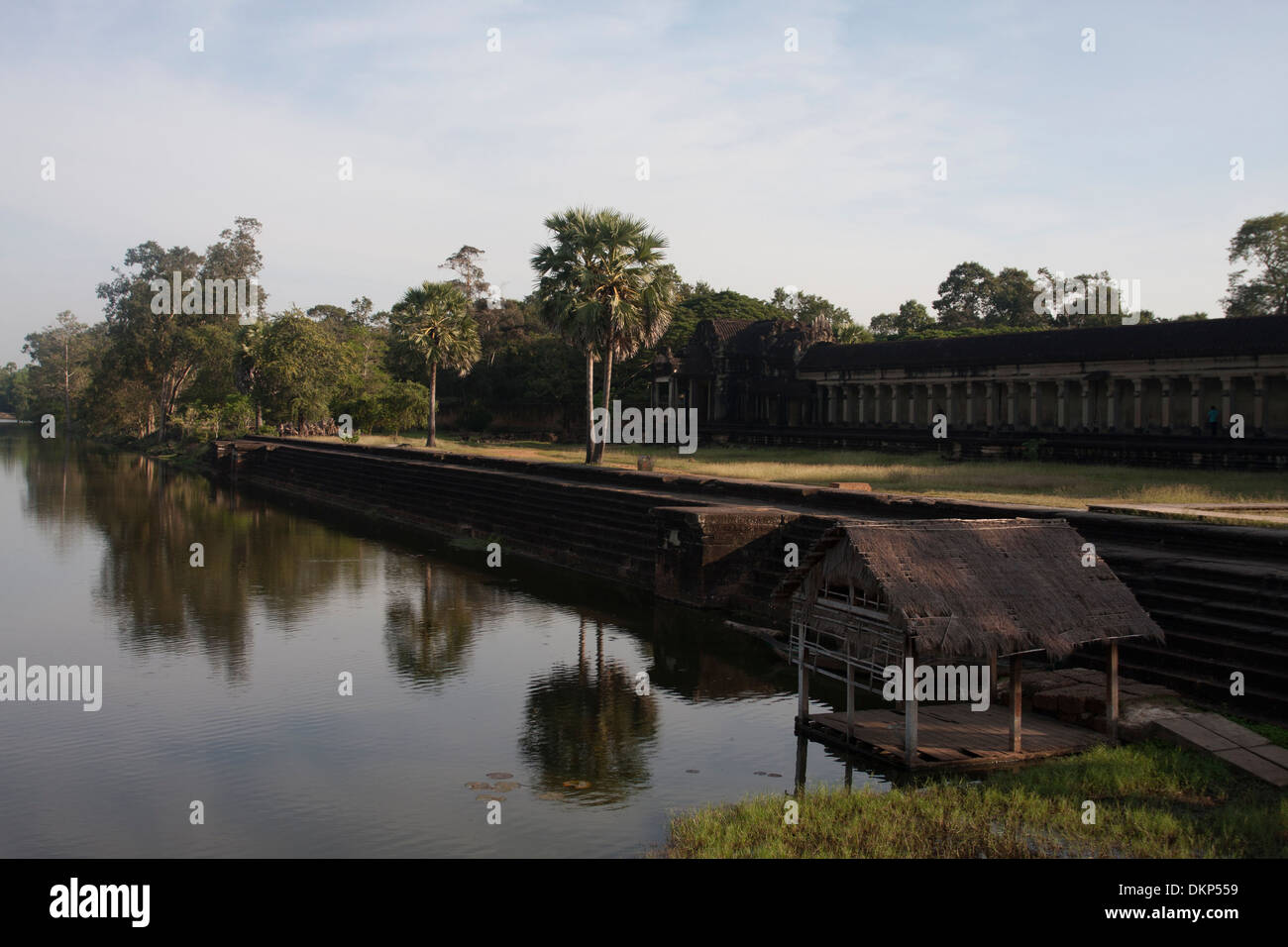 Riverview in Angkor Wat, Cambodia. Stock Photo