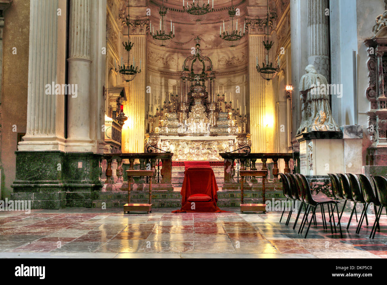 Cefalu Cathedral, Cefalu, Sicily, Italy Stock Photo