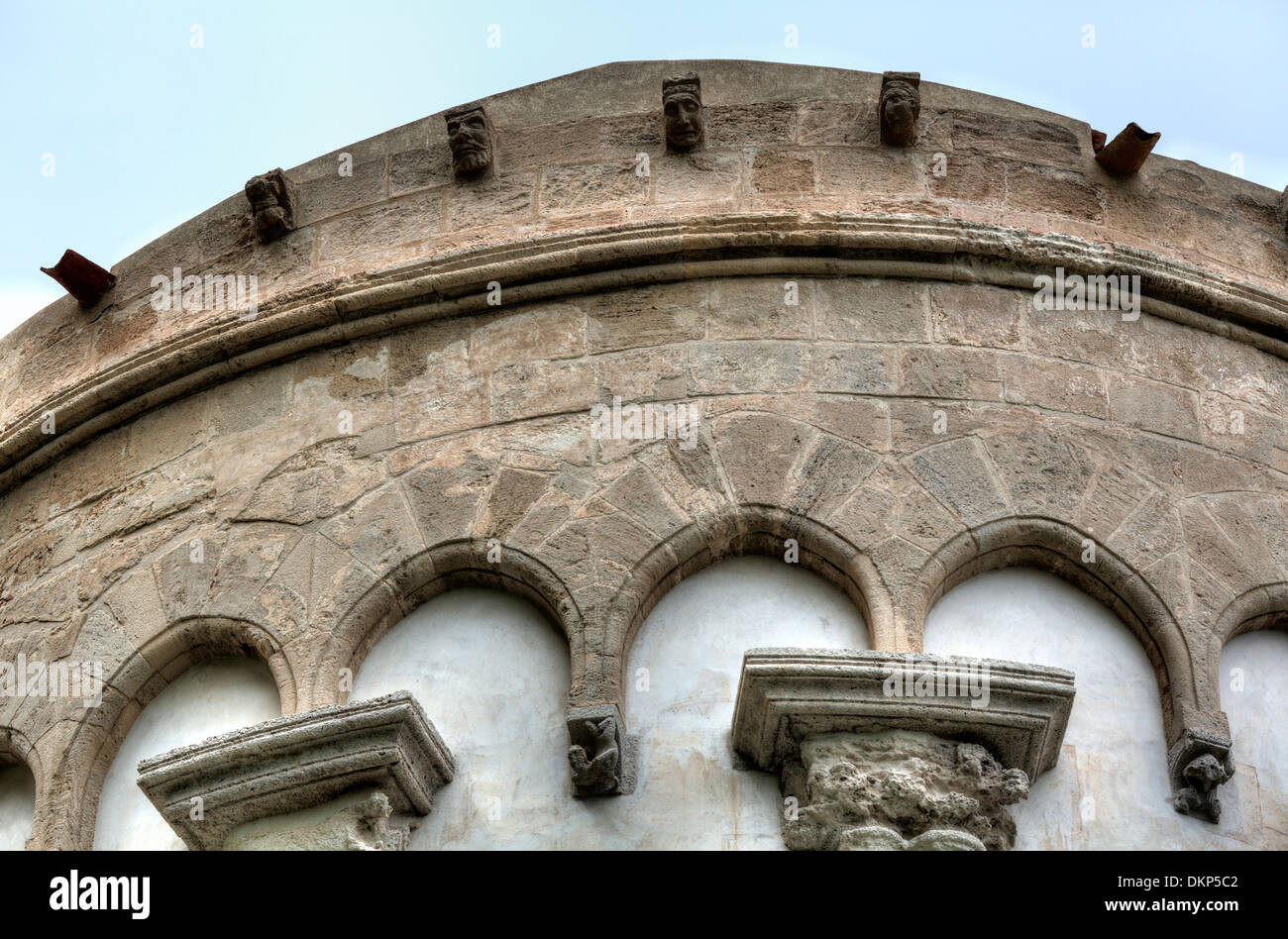 Apse of Cefalu Cathedral, Cefalu, Sicily, Italy Stock Photo