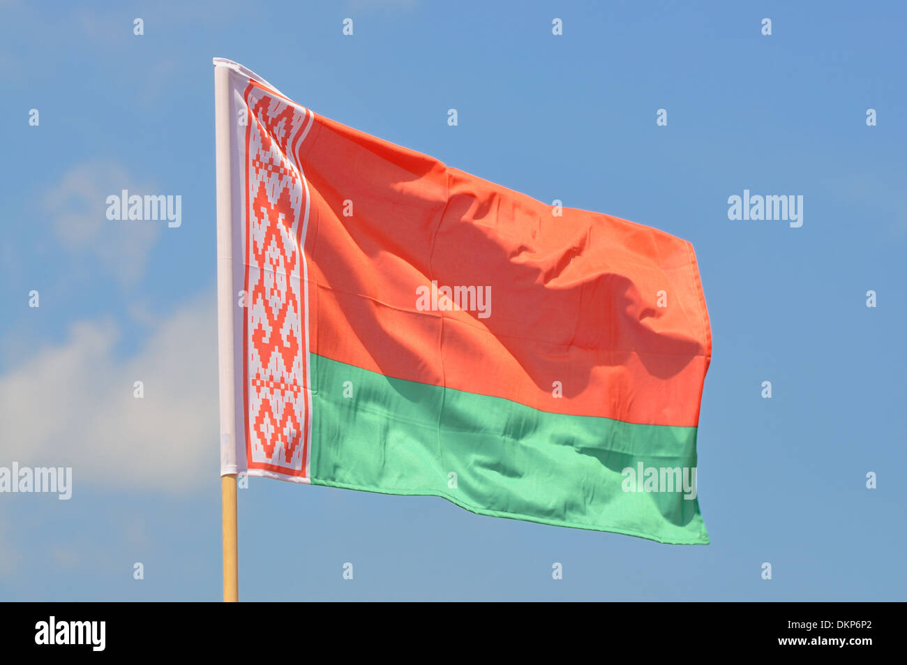Flag of Belarus Stock Photo