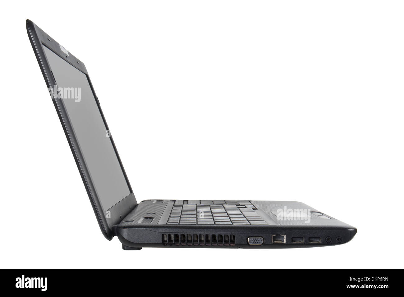 Laptop on white Stock Photo