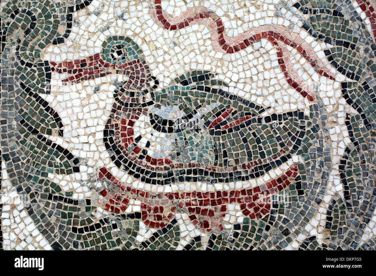 Roman floor mosaic, Villa Romana del Casale, Piazza Armerina, Sicily, Italy Stock Photo