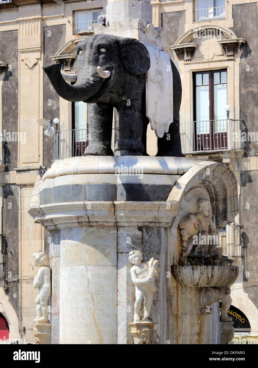 u Liotru, symbol of the city, Catania, Sicily, Italy Stock Photo