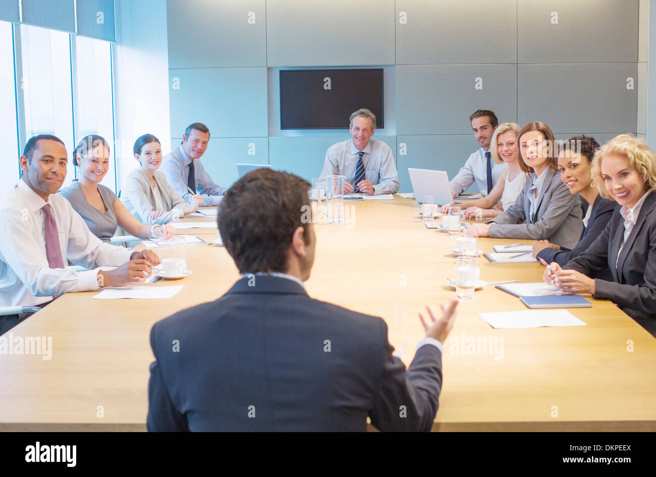 Business people in meeting Stock Photo