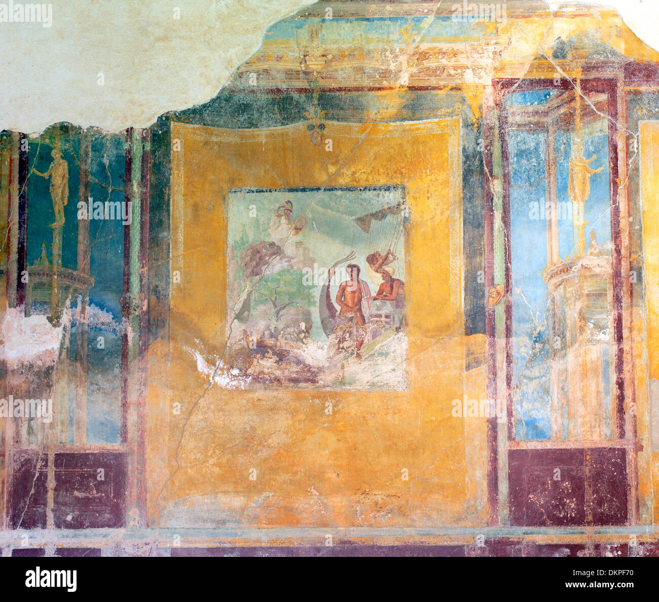 Antique mural painting, House of the Tragic Poet, Pompeii, Campania