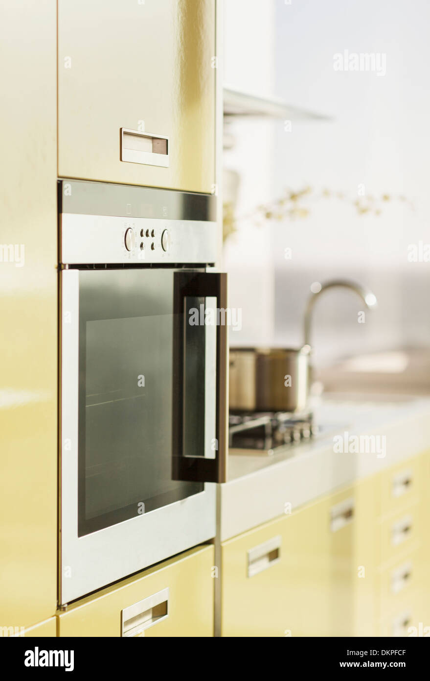 Oven in modern kitchen Stock Photo