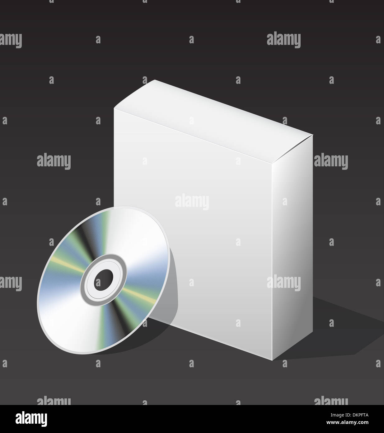 box for DVD with a disk Stock Photo - Alamy