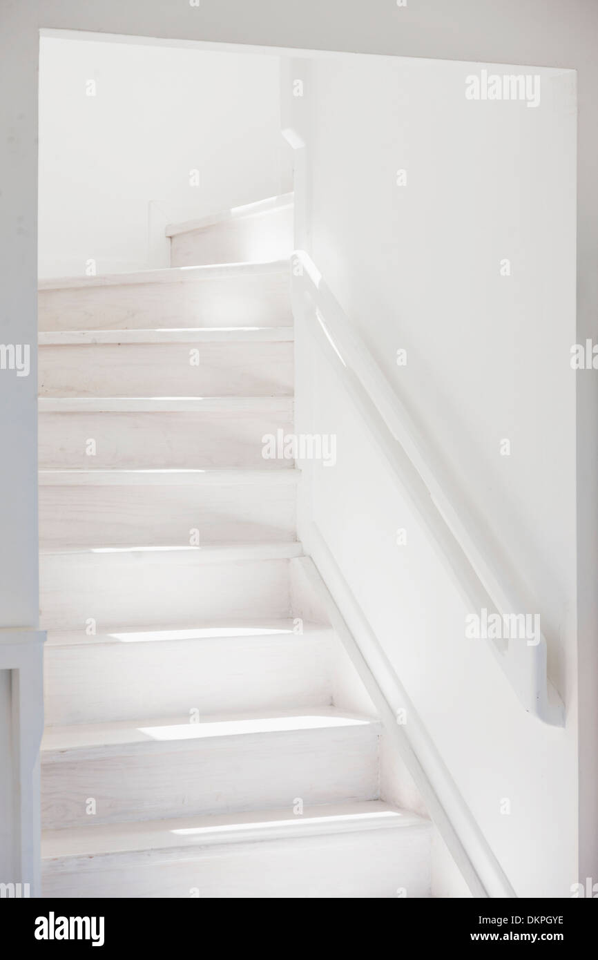 White staircase Stock Photo
