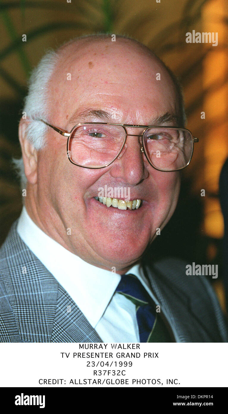 MURRAY WALKER.TV PRESENTER GRAND PRIX.23/04/1999.R37F32C Stock Photo