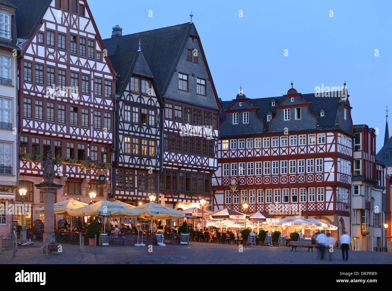 Fachwerkhaeuser, Roemerberg, Altstadt, Frankfurt am Main, Hessen