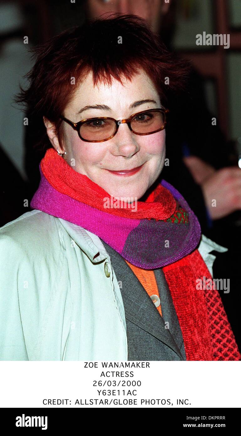 Mar 26 2000 ZOE WANAMAKER ACTRESS 26 03 2000 Y63E11AC CREDIT Mar 26 2000 Zoe Image DKPRRR 
