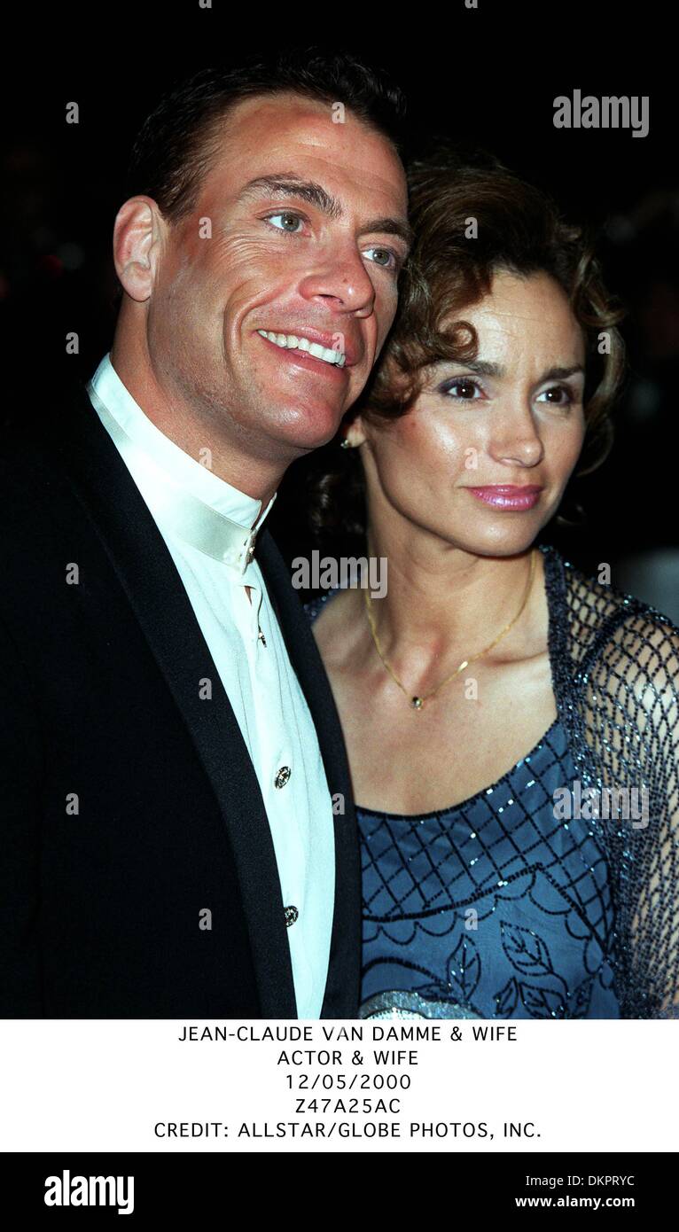 May 12, 2000 - JEAN-CLAUDE VAN DAMME & WIFE.ACTOR &  WIFE.12/05/2000.Z47A25AC.CREDIT:(Credit Image: © Globe Photos/ZUMAPRESS.com  Stock Photo - Alamy