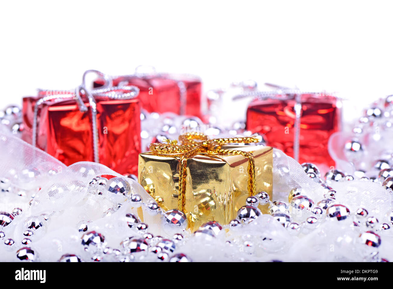 Christmas background with gifts Stock Photo Alamy