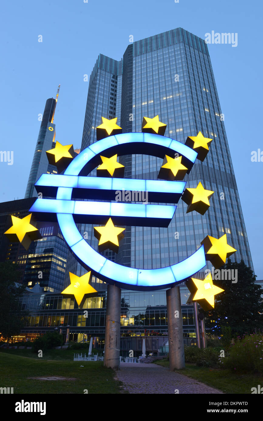 Europaeische Zentralbank EZB, Kaiserstrasse, Frankfurt am Main, Hessen, Deutschland / Kaiserstraße, Europäische Stock Photo