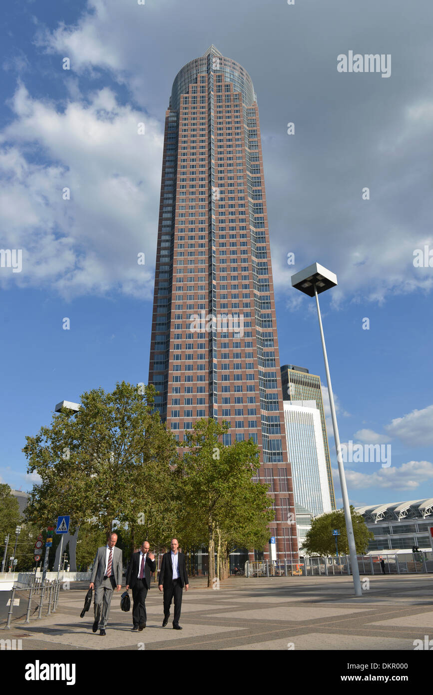 Messe-Turm, Friedrich-Ebert-Anlage, Frankfurt am Main, Hessen, Deutschland Stock Photo