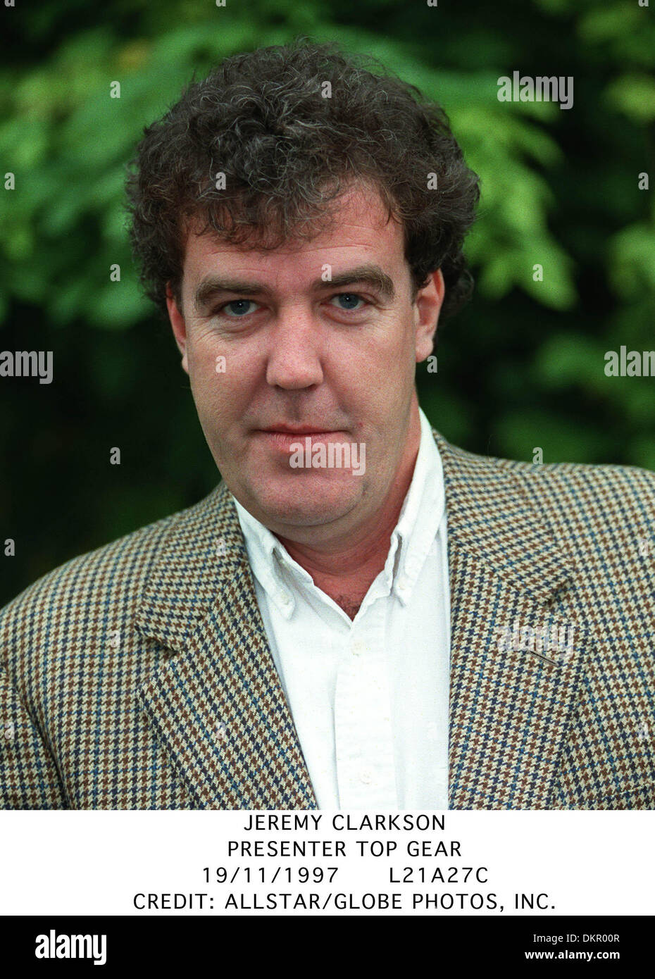 JEREMY CLARKSON.PRESENTER TOP GEAR.19/11/1997.L21A27C Stock Photo Alamy
